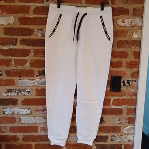 Hollister white sweatpants